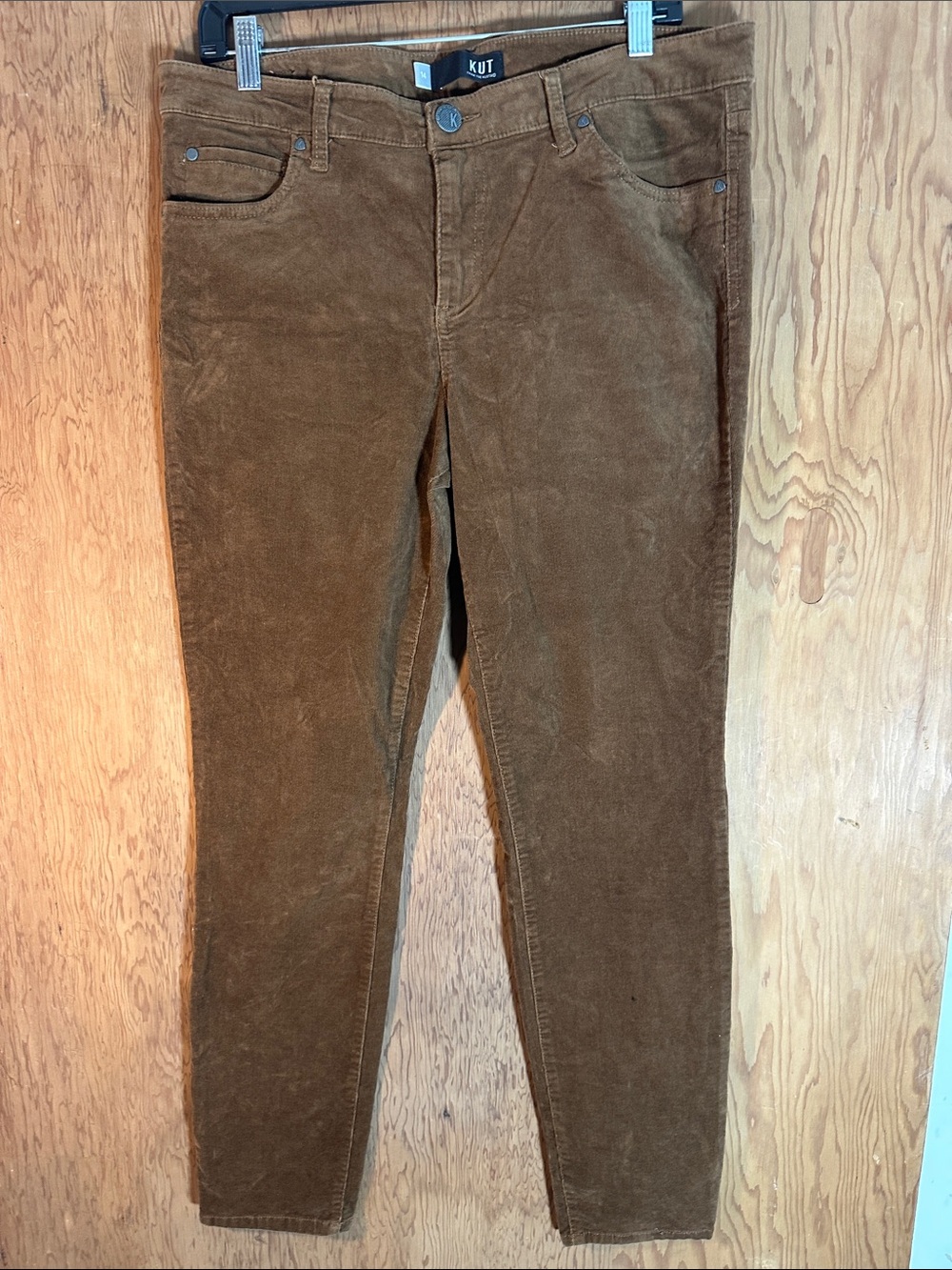 Kut from the Kloth Men's Corduroy Slim Tapered Pants - Brown